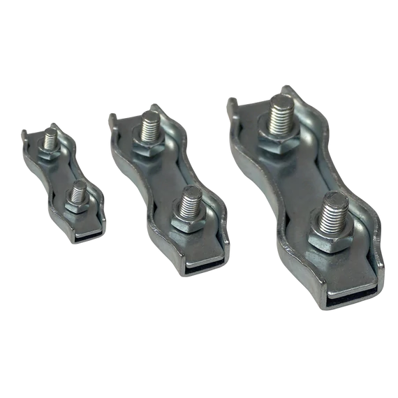 Sodronyszorító bilincs, dupla, acél d=5mm, M5 BSZ2-5