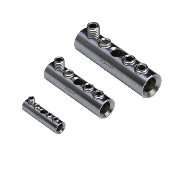 Szigeteletlen toldóhüvely csavarral, ónozott 50mm2, (d1=10,3mm, L=48mm) THCS50