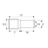 Kép 2/2 - Érvéghüvely<br>1,5 mm²-es vezetékekhez<br>10 mm 05490