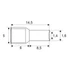 Kép 3/3 - Érvéghüvely<br>2 x 0,5 mm²-es vezetékekhez 05720