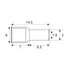 Kép 3/3 - Érvéghüvely<br>2 x 1,0 mm²-es vezetékekhez 05722