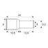 Kép 3/3 - Érvéghüvely<br>2 x 6,0 mm²-es vezetékekhez 05726