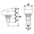 Kép 2/2 - Billenőkapcsoló, 1 áramkör, 20 A - 12 V DC, OFF - ON, kék LED-del, 09047KE GLOBIZ