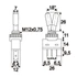 Kép 2/2 - Karos kapcsoló, 1 áramkör, 20 A - 12 V DC, OFF - ON, piros LED-del, 09058PI GLOBIZ