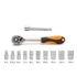 Kép 4/5 - Dugókulcs készlet - 1/4" - 12 db HANDY 10857A