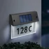 Kép 1/3 - Szolár házszámfény - átlátszó plexi - hidegfehér LED - 18 x 20 cm 11446C