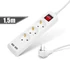 Kép 1/2 - Elosztó 3-as - 3 x 1,5 mm - 1,5 m - 2 x USB-vel - kapcsolós 20221U Delight