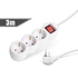 Kép 1/2 - 3-as elosztó<br>kapcsolóval<br>250 V • 10 / 16 A<br>3 m 20222 Delight