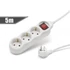 Kép 1/2 - 3-as elosztó<br>kapcsolóval<br>250 V • 10 / 16 A<br>5 m 20235 Delight