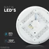 Kép 5/9 - 12W LED csillogó burás kör mennyezeti lámpa állítható színhőmérséklet - 217602 V-TAC