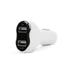 Kép 2/3 - Autós szivargyújtó adapter - 2 x USB, feszültségmérővel és árammérővel - fehér 	 55054WH   M.N.C.
