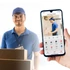 Kép 2/5 - Smart Wi-Fi-s videó kaputelefon szett - akkumulátoros - MicroSD, FHD, PIR - fekete Delight 55386BK