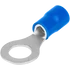 Kép 1/2 - Szigetelt szemes saru, ónozott elektrolitréz, kék 16mm2, M10, (d1=5,8mm, d2=10,5mm),PVC KSZ16-10