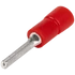 Kép 1/2 - Szigetelt csapos saru, ónozott elektrolitréz, piros 1,5mm2, (l1=12mm, d1=1,8mm), PVC PCS