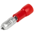 Kép 1/2 - Szigetelt hengeres csatlakozó dugó, elektrolitréz, piros 1,5mm2, (d1=1,8mm, d2=4mm), PVC PH4