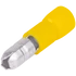 Kép 1/2 - Szigetelt hengeres csatlakozó dugó, elektrolitréz, sárga 6mm2, (d1=3,5mm, d2=5mm), PVC SH4