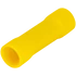Kép 1/2 - Szigetelt toldóhüvely, ónozott elektrolitréz, sárga 6mm2, (L=27mm, d1=4,1mm), PVC STH