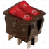 Kép 1/2 - Készülékkapcsoló, BE-KI, 2-áramkör, piros, 0-I felirattal TES-43  TRACON