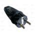 Kép 1/2 - Csatlakozó dugvilla, védőérintkezővel, gumi TICS-012G TRACON