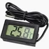 Kép 1/3 - Digitális hőmérő panel -50 - +110 fok LCD hom1 fekete