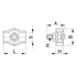 Kép 2/2 - Sodronyszorító bilincs, szimpla, acél d=5mm, M5 BSZ1-5