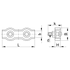 Kép 2/2 - Sodronyszorító bilincs, dupla, acél d=2-2,5mm, M4 BSZ2-2