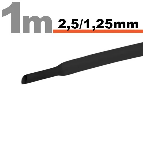 Zsugorcső 11020F FEKETE