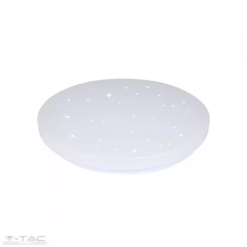 24W LED csillogó búrás kör mennyezeti lámpa állítható színhőmérséklet - 217606 V-TAC