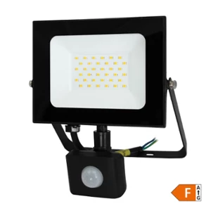 COMMEL led reflektor. 30w. 4000k. 2550lm.ip44. mozgásérzékelővel. fekete                                      