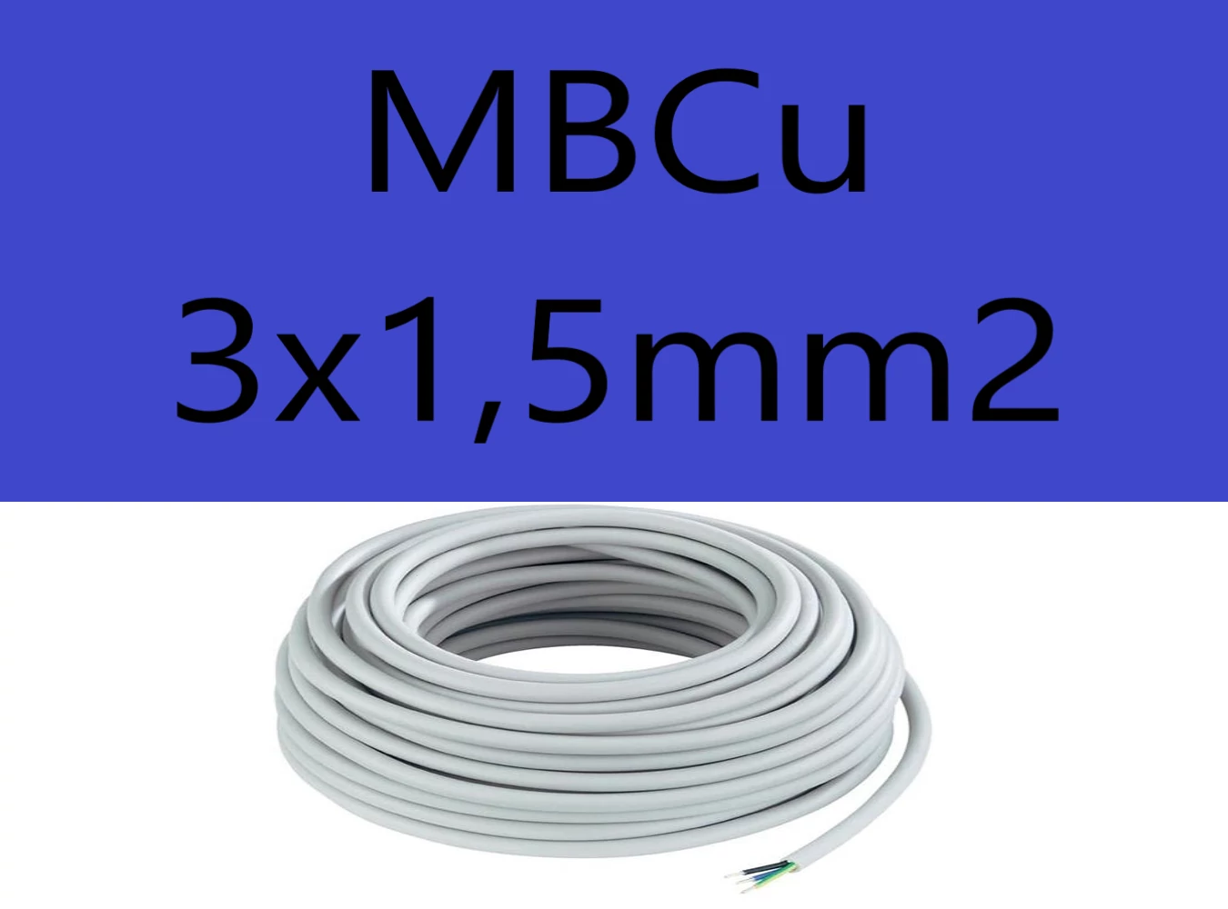 MBCu 3x1,5mm2 kábel