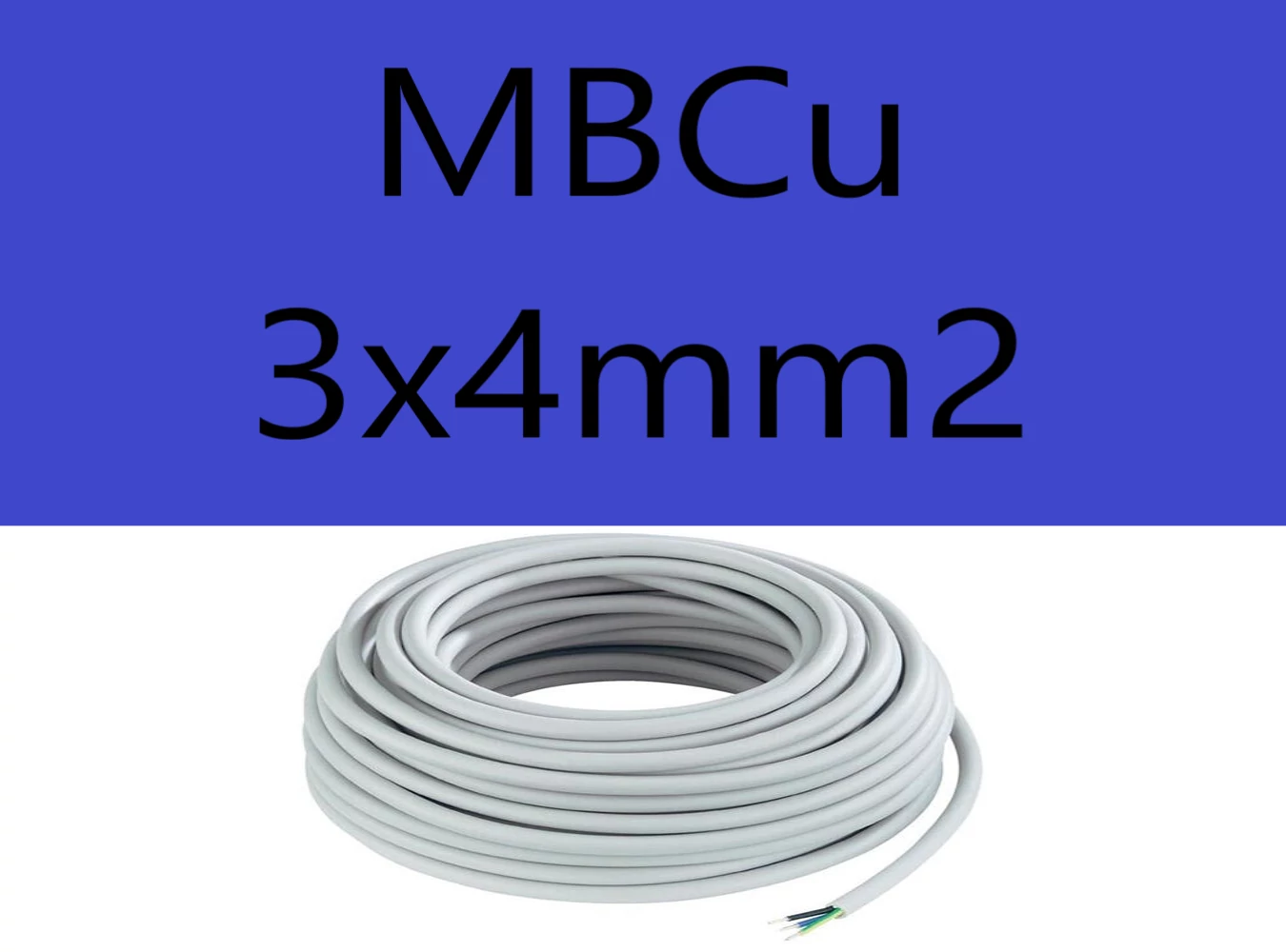 MBCu 3x4mm2 kábel