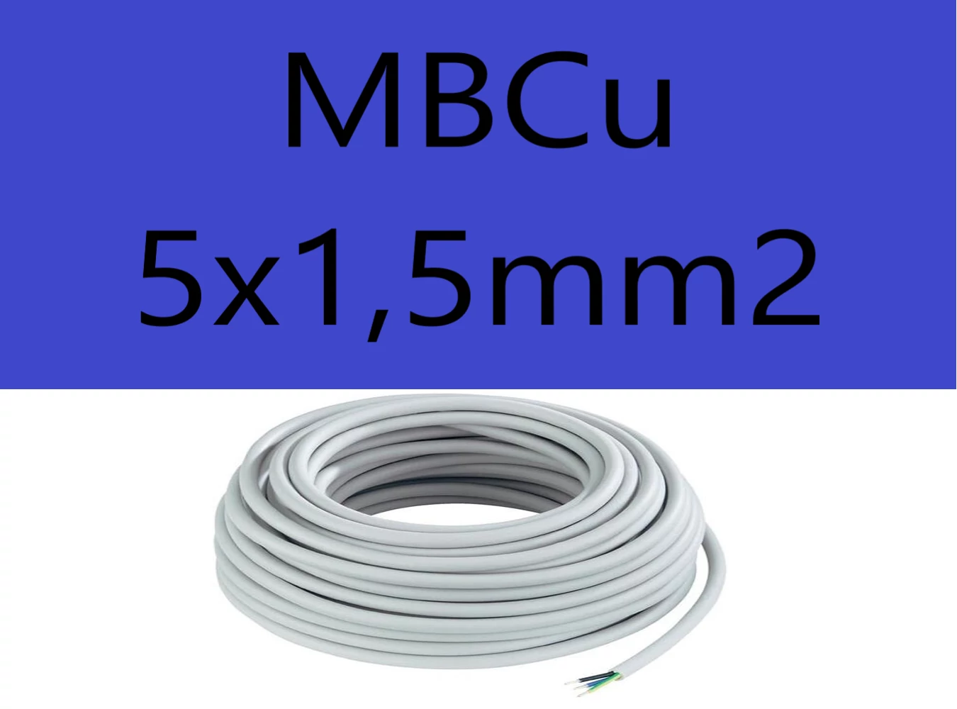 MBCu 5x1,5mm2 kábel