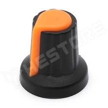 Forgatógomb, 6mm, narancssárga AS-KNOB-O