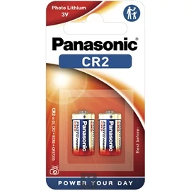 Panasonic CR2 3V lítium fotóelem 2db/csomag CR2L-2BP; az ár 1db -ra értendő                                   