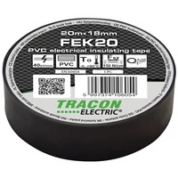 Tracon szigetelőszalag fekete FEK20