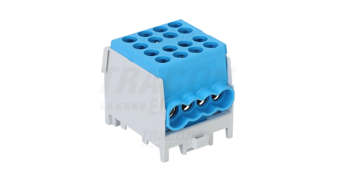 Főáramköri leágazó kapocs, sínre szerelhető, kék FLECU-25-16-4K Tracon
