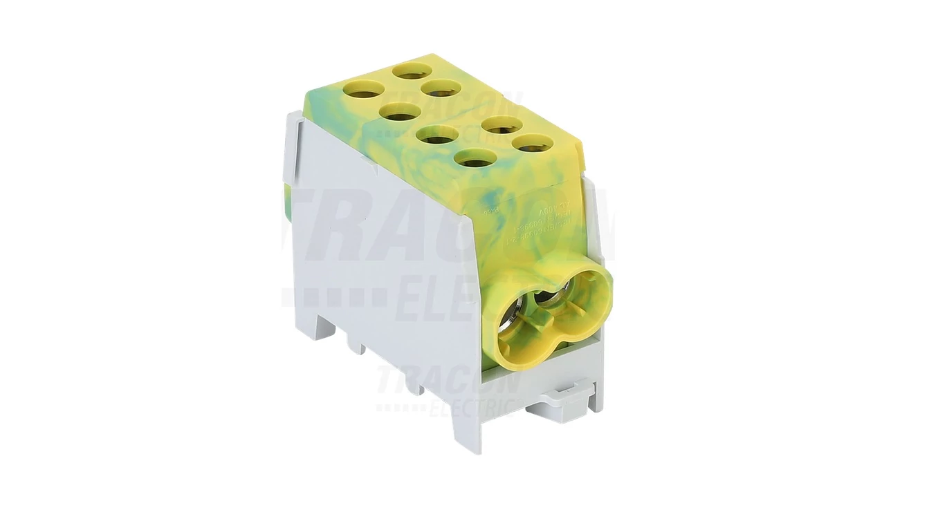 Főáramköri leágazó kapocs, sínre szerelhető, zöld/sárga FLECU-35-25-2ZS Tracon
