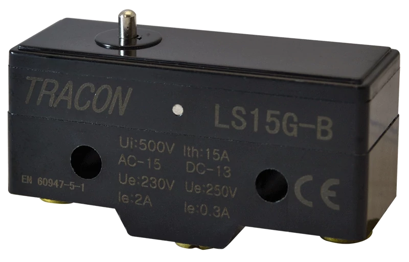 Helyzetkapcsoló, ütközős 1xCO, 2A/230V AC-15, 0,3A/250V DC-13 IP00 LS15G-B