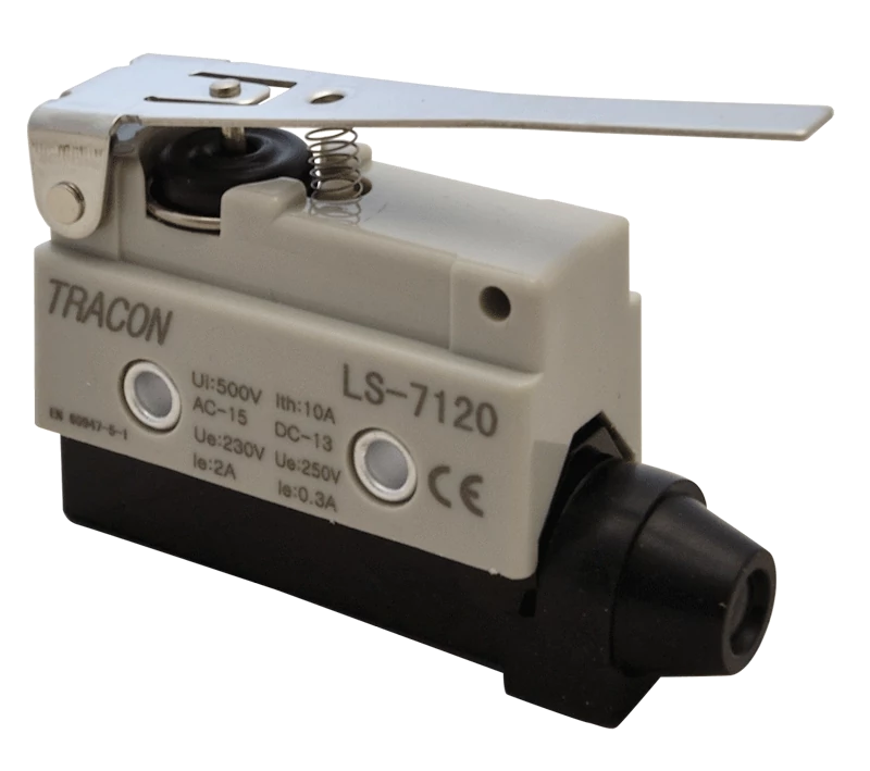 Helyzetkapcsoló, rugószáras 1xCO, 2A/230V AC-15, 0,3A/250V DC-13, 65mm, IP40 LS7120