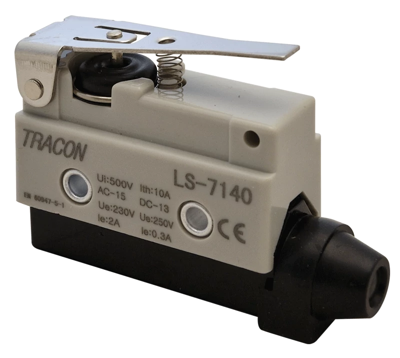 Helyzetkapcsoló, rugószáras 1xCO, 2A/230V AC-15, 0,3A/250V DC-13, 46mm, IP40 LS7140