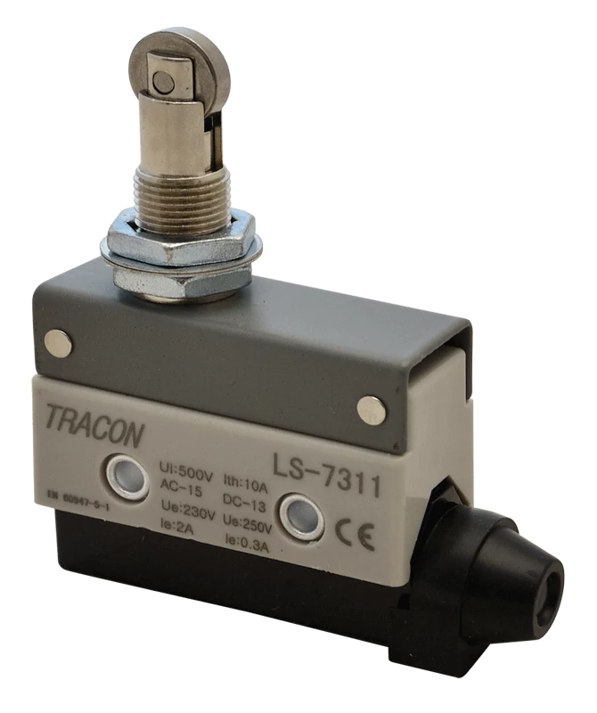 Helyzetkapcsoló, görgős 1xCO, 2A/230V AC-15, 0,3A/250V DC-13, IP40 LS7311
