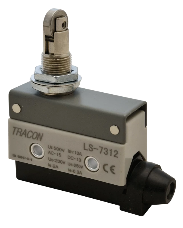 Helyzetkapcsoló, görgős 1xCO, 2A/230V AC-15, 0,3A/250V DC-13, 90°, IP40 LS7312