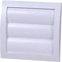 Ventilátor gravitációs zsalu, hálóval fehér színben, 100mm átmérő, ND10Z