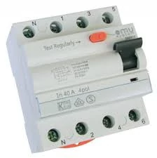 OMU SYSTEM omr10 4 pólusú 40A 0,03A fi relé 