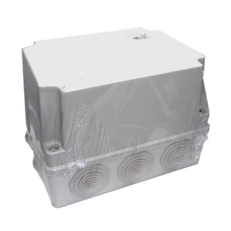 S-BOX 306H magasított falon kívüli műanyag kötődoboz gumi bevezetővel 150x110x140 mm IP55 PAWBOL