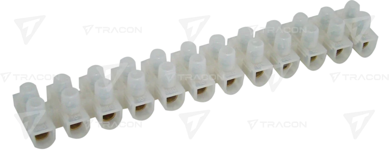 2,5mm2  Flex. nyomólemezes sorozatkapocs, H profil, 12 tag, natúr S3A-H-L Tracon