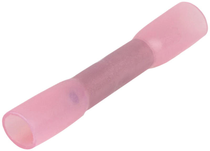 Zsugorodó szigetelésű toldóhüvely, elektrolitréz, piros 1,5mm2, (L=37mm, d1=1,8mm), PO ZSTHP