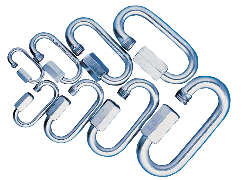 Karabiner, csavaros, acél d=5mm, 1270N CSKARA5
