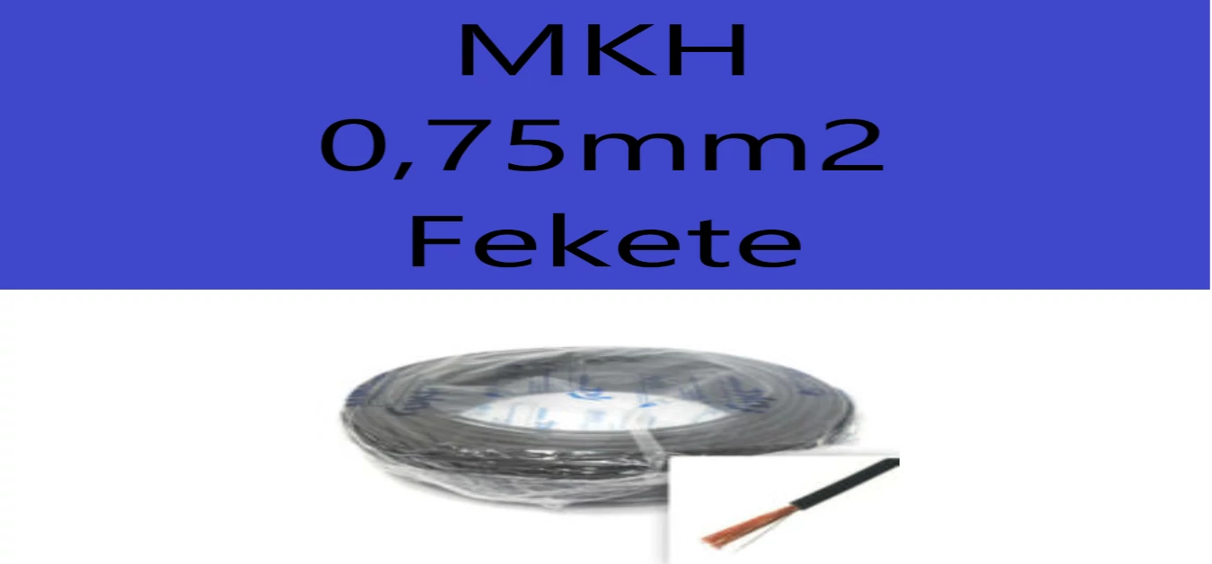 Mkh 0,75mm2 Fekete