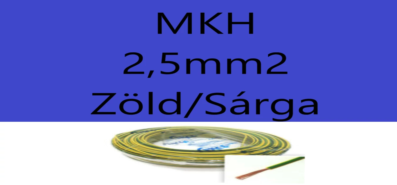 Mkh 2,5mm2 Zöld-Sárga